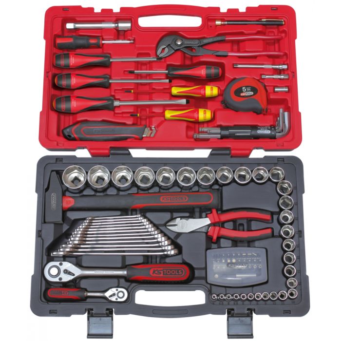 COFFRET DE DOUILLES ET ACCESSOIRES ULTIMATE 1/4'' - 1/2'', 101 PIÈCES