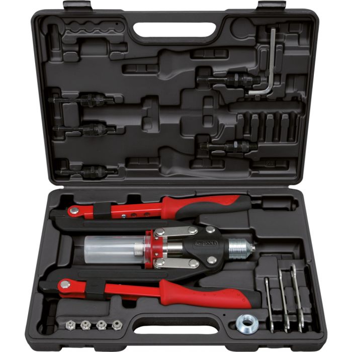 COFFRET DE PINCE À RIVETS ET ÉCROUS AVEUGLES (INSERT) - 2 BRAS PLIANTS