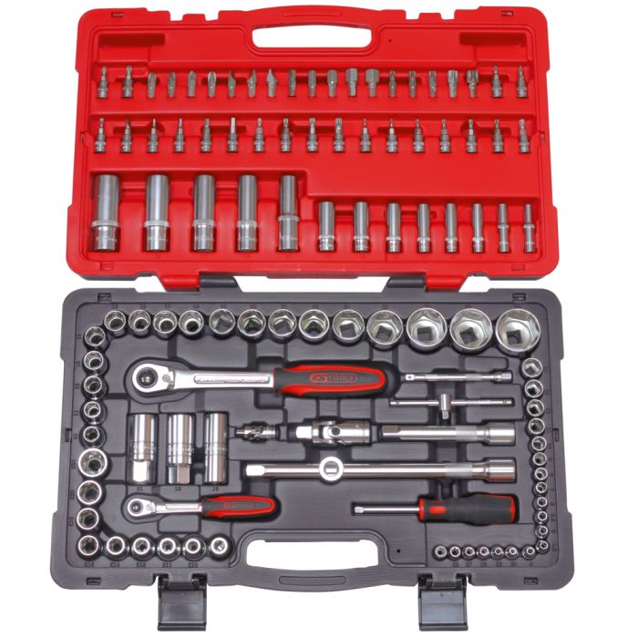 COFFRET DE DOUILLES ET ACCESSOIRES ULTIMATE 1/4'' - 1/2'', 111 PIÈCES