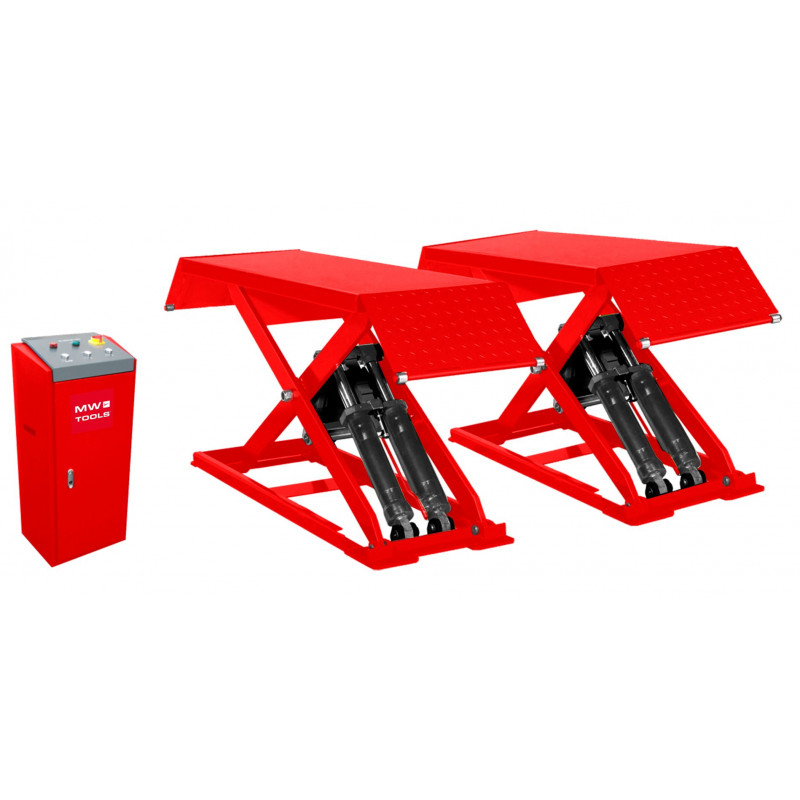 PONT ÉLÉVATEUR À CISEAUX 3 T HAUTEUR DE LEVAGE 960 MM 3X380V MW-TOOLS SL300