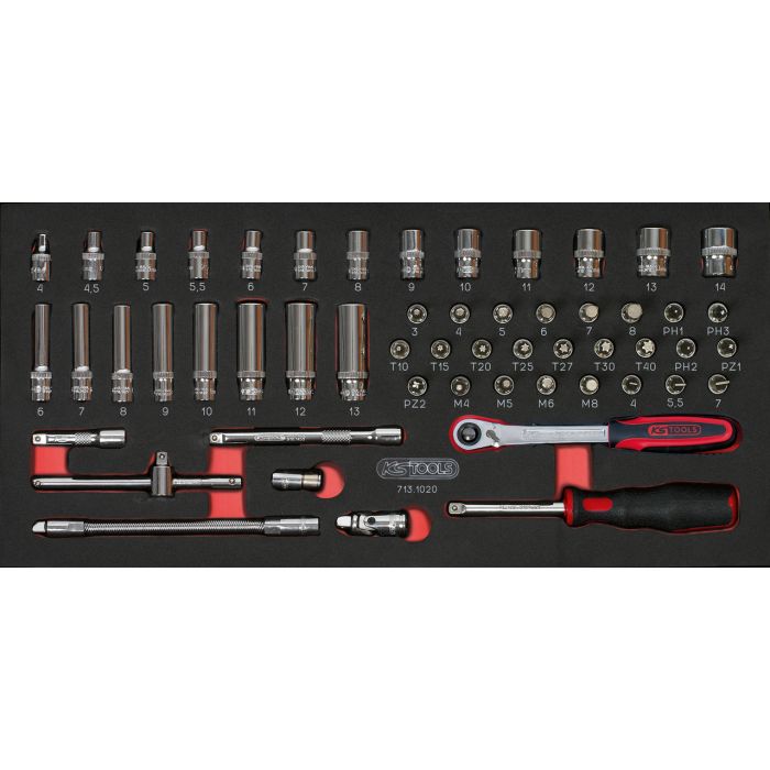 COMPOSITION D'OUTILS 3 TIROIRS POUR SERVANTE, 158 PIÈCES – Image 2
