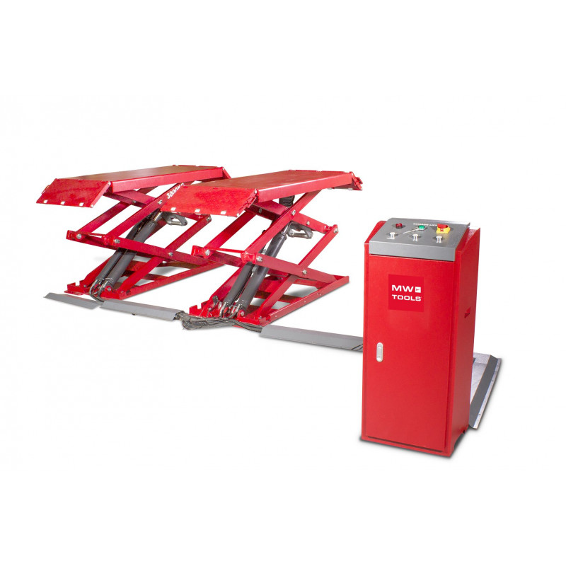 PONT ÉLÉVATEUR À CISEAUX 3 T HAUTEUR DE LEVAGE 1850 MM 220 V MW-TOOLS SL300UM – Image 2