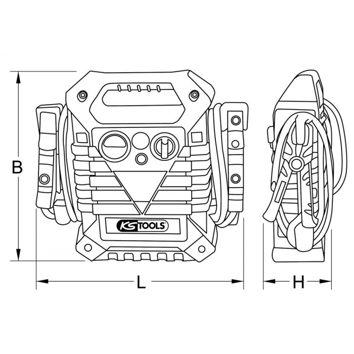 BOOSTER À BATTERIE 12V/24V - 5000A/2500A – Image 2