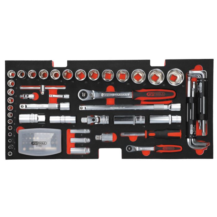 COFFRE À OUTILS ULTIMATE ÉQUIPÉ - 3 TIROIRS ET PLATEAU - 114 PCS – Image 3