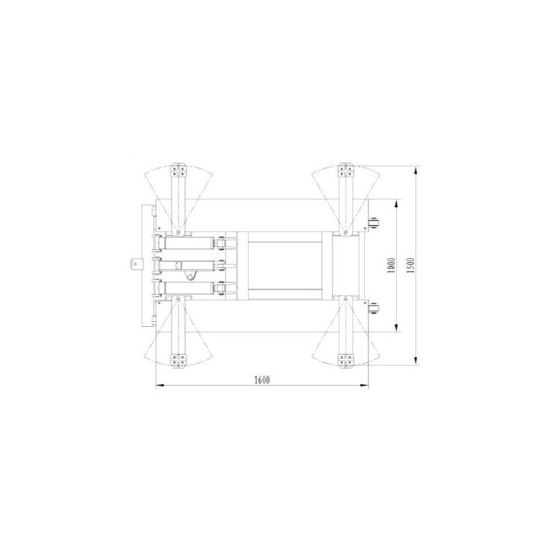 PONT ÉLÉVATEUR À CISEAUX MOBILE 3T 220V LEVAGE 980 MM MW-TOOLS MSL300M – Image 5