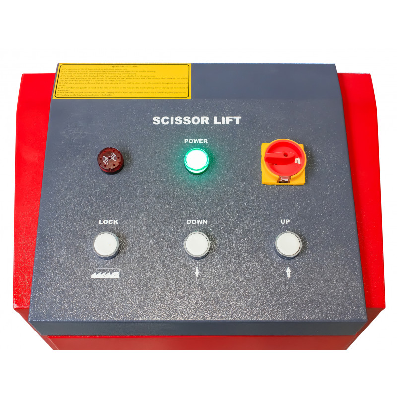 PONT ÉLÉVATEUR À CISEAUX 3 T HAUTEUR DE LEVAGE 960 MM 3X380V MW-TOOLS SL300 – Image 6
